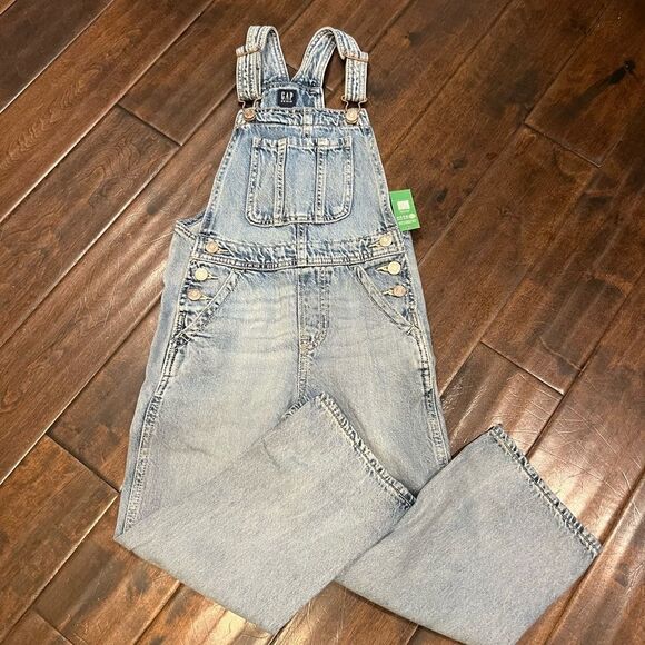 Gap kid’s denim overalls size 6-7 NWT - Picture 1 of 6